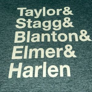 Buffalo Trace Distillery Taylor & Stagg & Blanton & Elmer & Harlem Tshirt Green